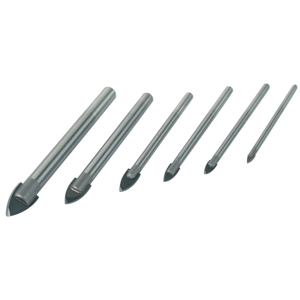 Brüder mannesmann glasborenset 6 dlg in alu koff (hobby) - 54806
