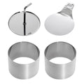 Westmark voedselvormers 7.5 cm 4-delig rvs