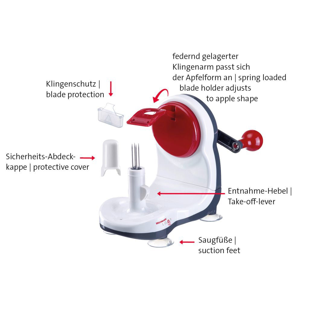 Westmark appelschilmachine 24x11x17cm