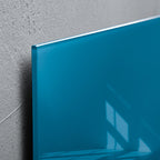 Sigel si-gl252 glasmagneetbord artverum 480x480x15mm petrolblauw