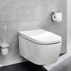 Kleine wolke toiletrolhouder met deksel meo zilverkleurig