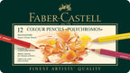 Faber-Castell - Faber-Castell Faber castell fc-110012 kleurpotlood polychromos 38mm kerndikte etui à 12 stuks