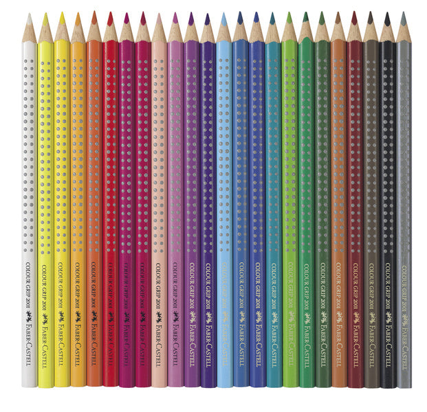 Faber-castell kleurpotloden - colour grip - blik 24 stuks - fc-112423