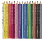 Faber-castell kleurpotloden - colour grip - blik 24 stuks - fc-112423