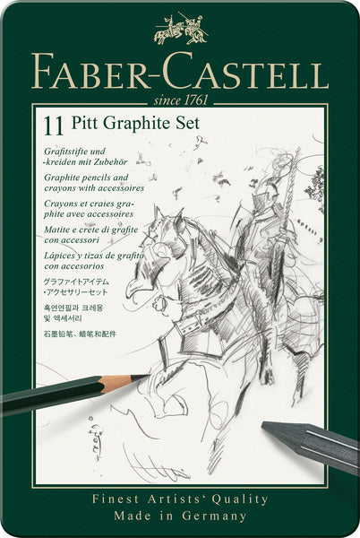 Faber-castell grafietpotloden - pitt - set 11-delig - fc-112972