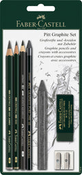 Faber-castell grafietpotloden set - pitt graphite - 7-delig op blister - fc-112997