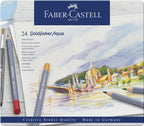 Faber castell fc-114624 aquarelkleurpotlood faber-castell goldfaber etui 24 stuks