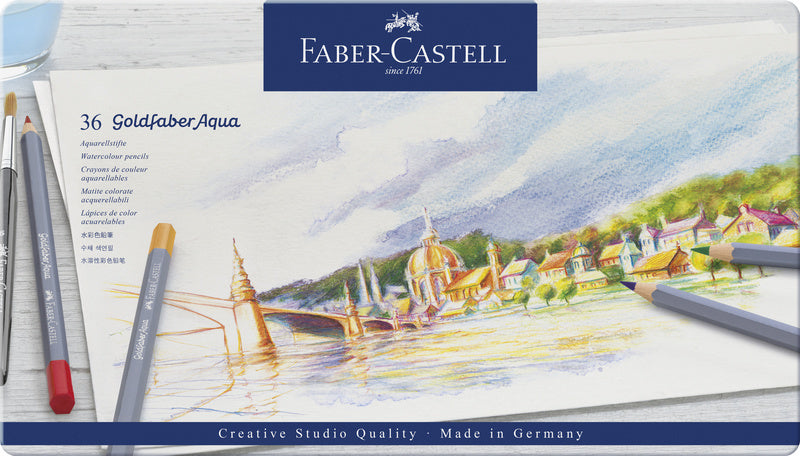 Faber-Castell - Faber-Castell kleurpotloden aquarel - goldfaber - etui 36 stuks - fc-114636