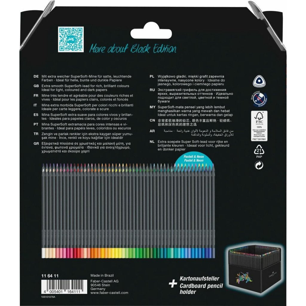 Faber castell fc-116411 kleurpotlood black edition 100 stuks
