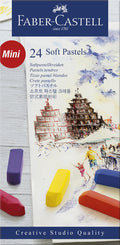 Faber-castell pastelkrijt - halve lengte - 24 stuks - fc-128224