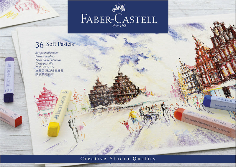 Faber Castell - Faber Castell fc-128336 pastelkrijt creative studio softpastel 36 delig etui