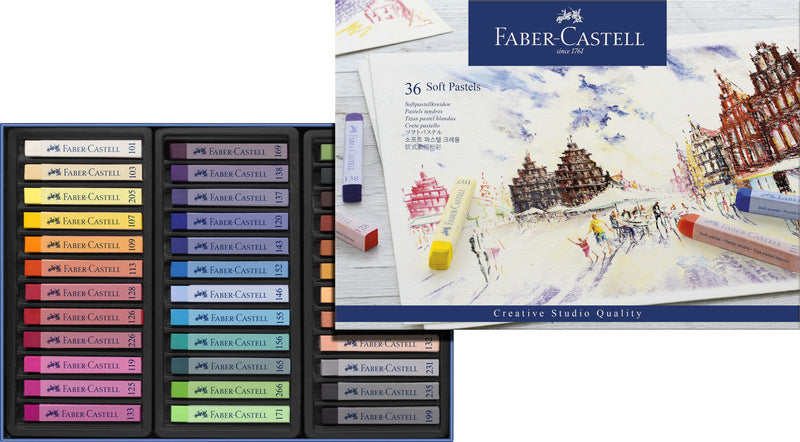 Faber Castell - Faber Castell fc-128336 pastelkrijt creative studio softpastel 36 delig etui