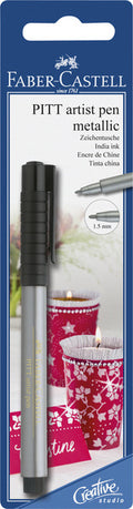 Faber castell fc-167398 tekenstift pitt artist pen 251 zilver