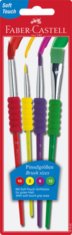 Faber castell fc-481600 penselenset plastic 4 stuks