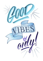 Faber-Castell - Faber-Castell tekenstift - pitt artist pen - handletteringset - good vibes only - 6 delig - fc-267123