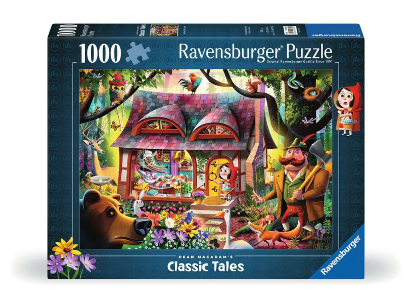 Ravensburger legpuzzel roodkapje en de wolf, 1000st.
