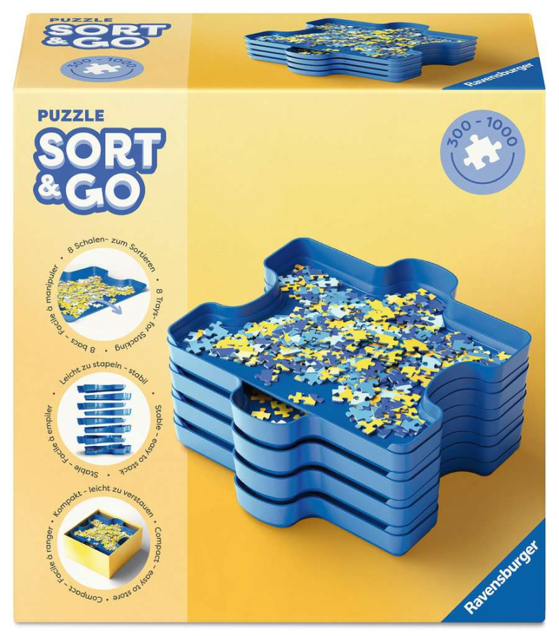 Ravensburger puzzle sort and go - puzzelsorteerder - 8st.