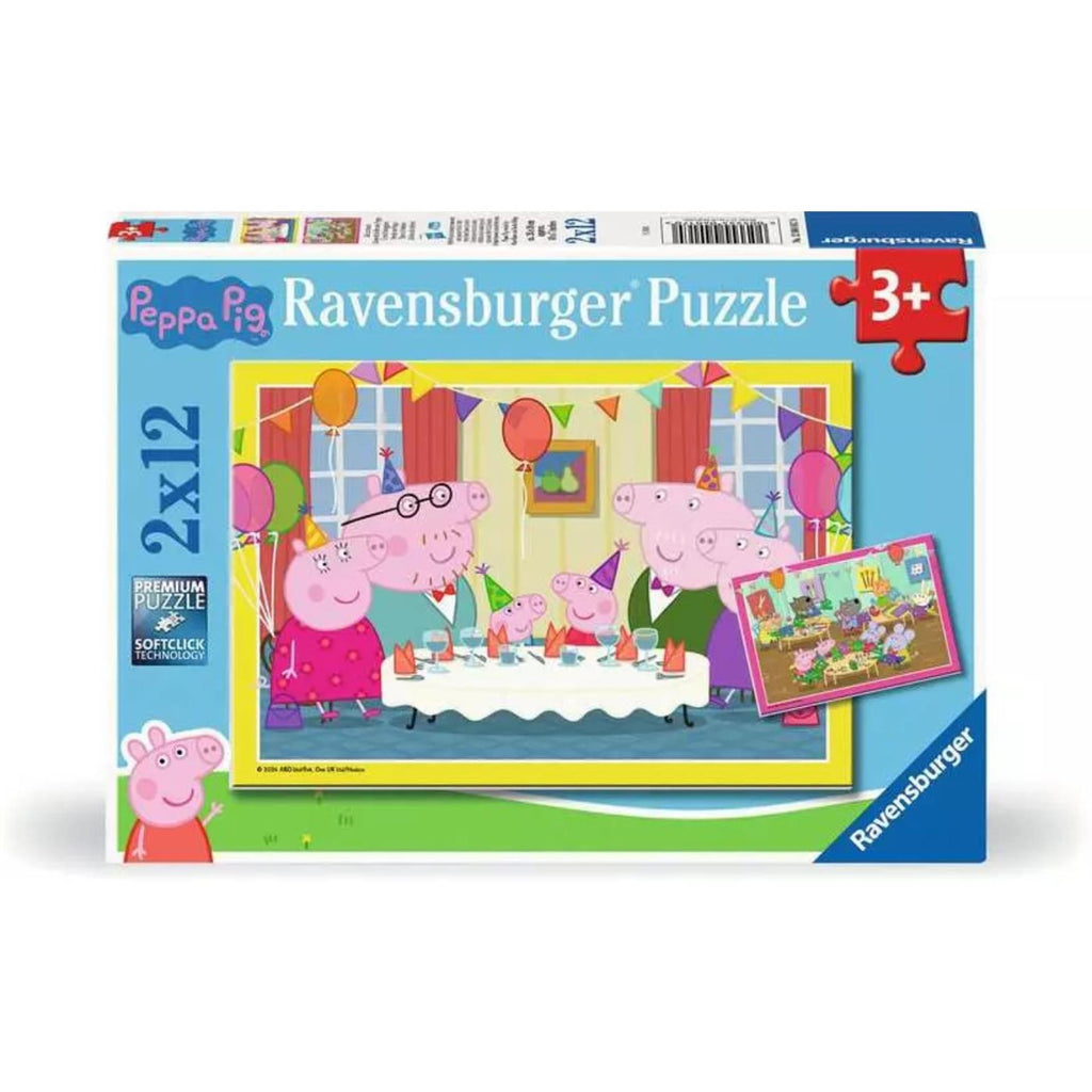 Ravensburger - legpuzzel peppa pig 2x12 st.