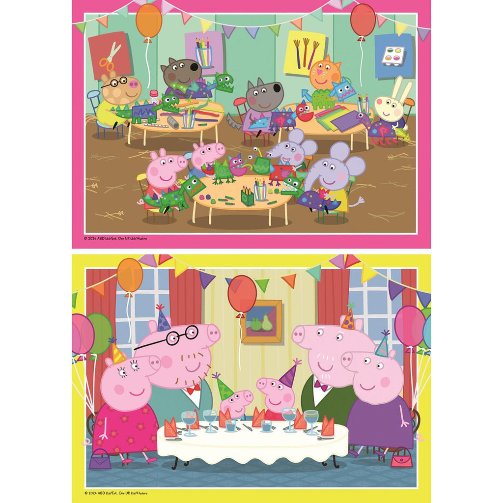 Ravensburger - legpuzzel peppa pig 2x12 st.