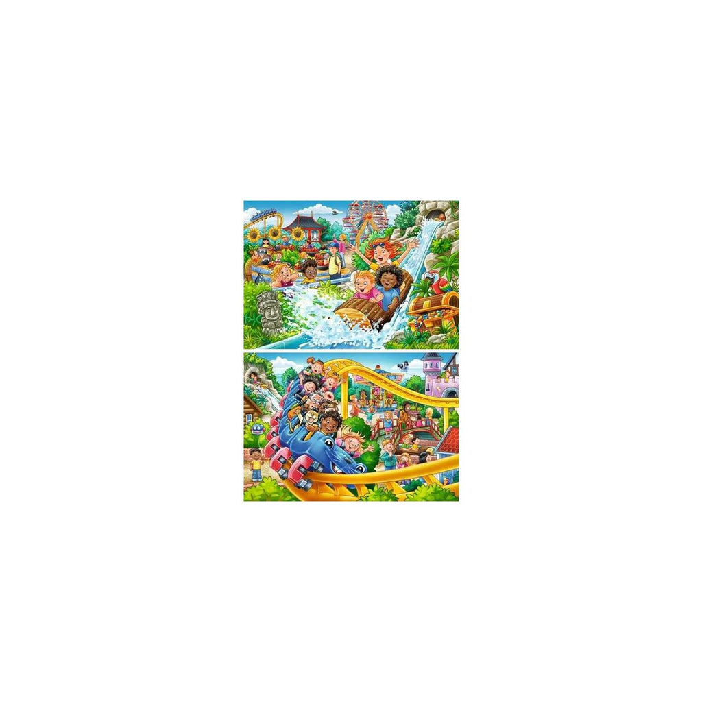 Ravensburger – pretpark – kinderpuzzel – 2 x 24 stukjes