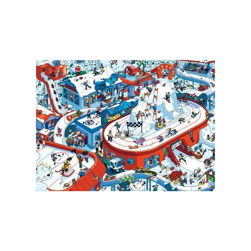Ravensburger - – drukte in het winterdorp – kinderpuzzel – 200 xxl stukjes
