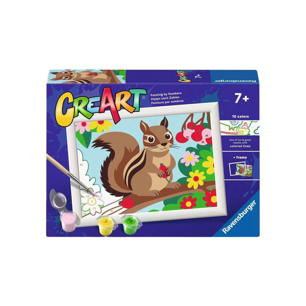 Ravensburger - – creart: chipmunk – schilderen op nummer