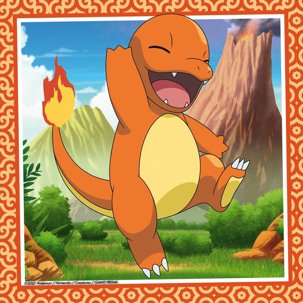 Ravensburger pokémon: charmander, bulbasaur and squirtle