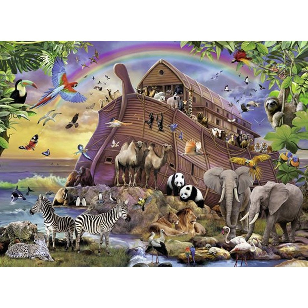Ravensburger - puzzel xxl 150 stukjes onderweg met de ark van noach leeftijd: vanaf 7 jaar afmeting: 49x36 cm
