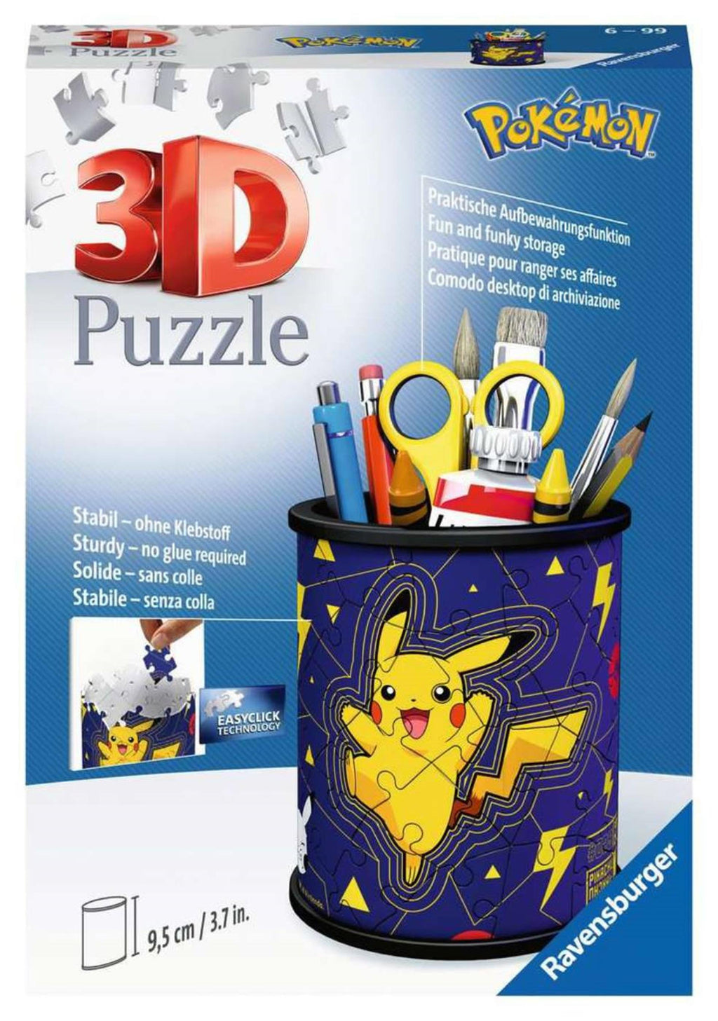 Ravensburger 3d puzzel pokémon pennenpot 54 stukjes
