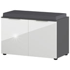 Germania schoenenbank gw-rimini 75x40x48 cm grafietkleurig en wit