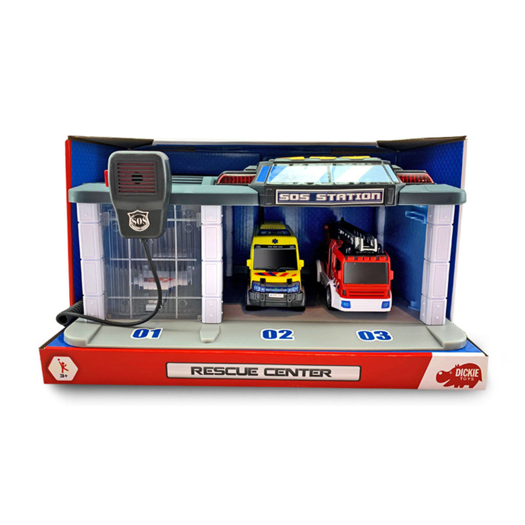 Dickie toys garage rescue center + licht en geluid