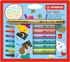 Stabilo trio deco etui 8 st