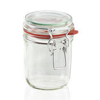 Leifheit 3192 weckpot met beugelsluiting 370 ml glas rvs