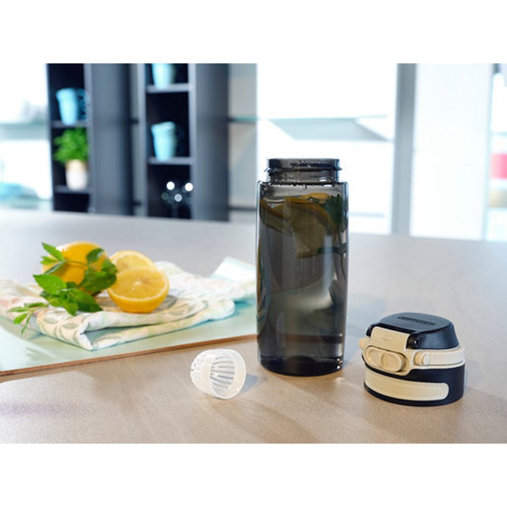 Leifheit 3261 flip tritan drinkfles 550 ml zwart