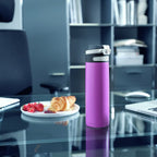 Leifheit thermosfles flip 600 ml paars