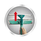 Leifheit classic raamwisser 3-in-1 - met telescoopsteel - 135 cm steellengte