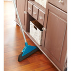 Leifheit - Leifheit 55243 soft and easy schuimrubber-bezem 34 cm met telescoopsteel blauw/zilver