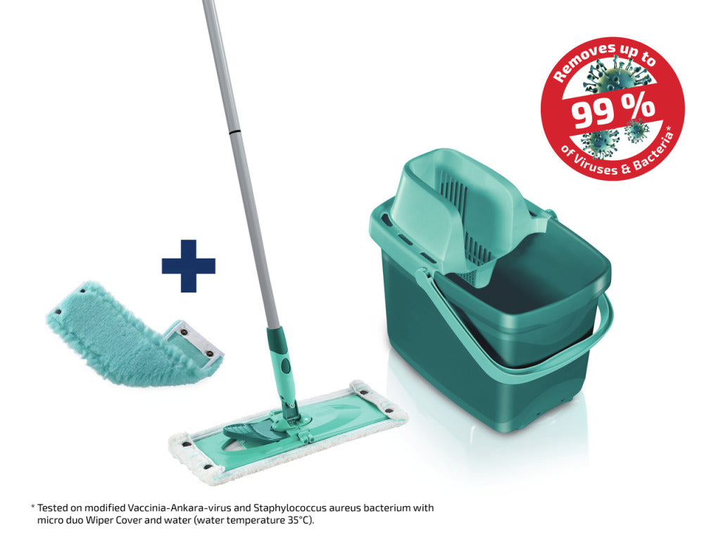 Leifheit combi clean vloerwisser m - 33 cm compleet systeem micro duo + static plus