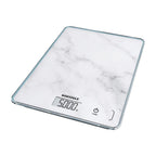 Soehnle keukenweegschaal compact 300 - digitaal - 1 gram nauwkeurig - tot 5 kg - marmerlook - wit
