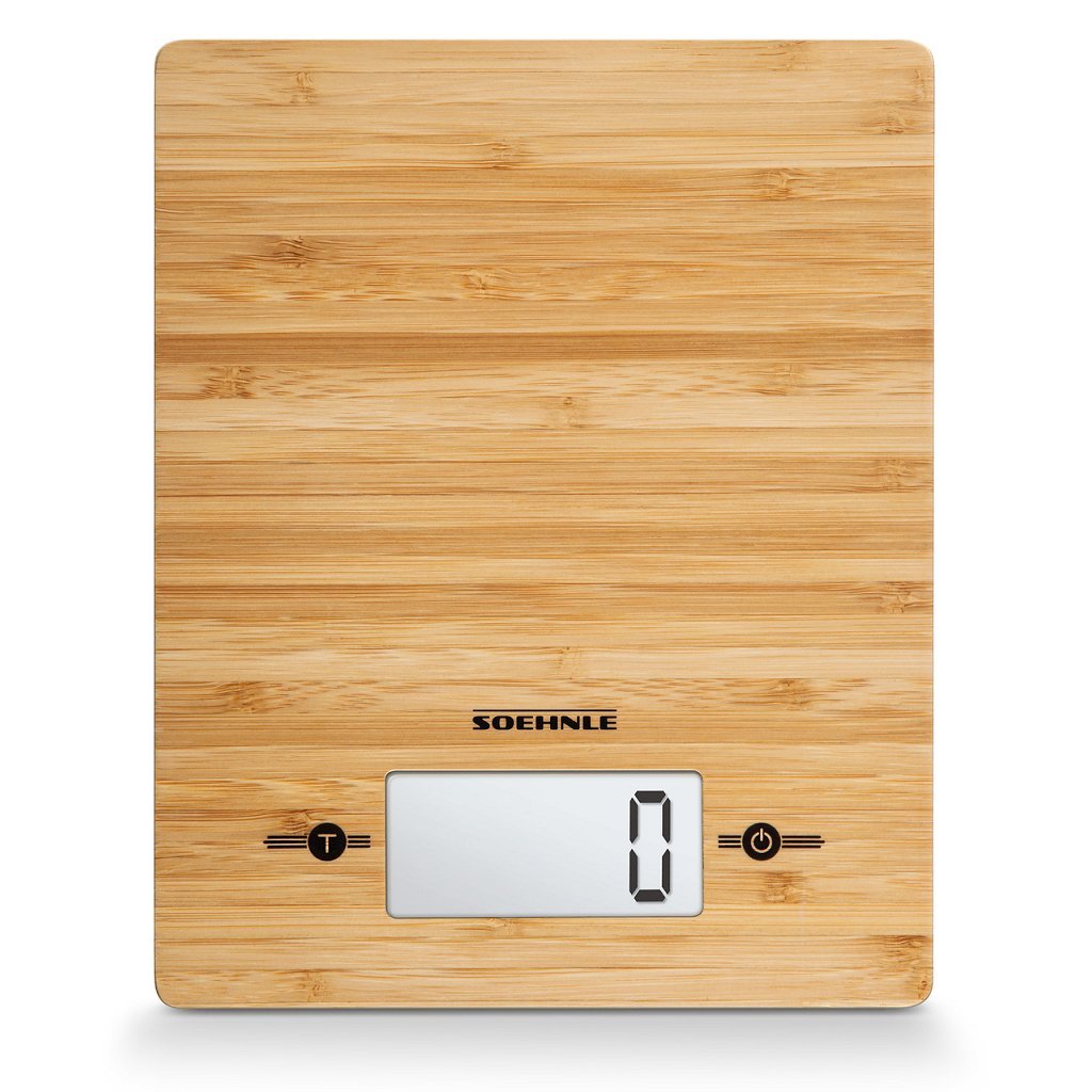 Soehnle keukenweegschaal bamboo - digitaal - 1 gram nauwkeurig - tot 5 kg