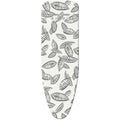 Leifheit - Leifheit strijkplankhoes perfect steam air board express s/m - 125 x 40 cm strijkvlak - 3 mm dikke molton - zwart - wit