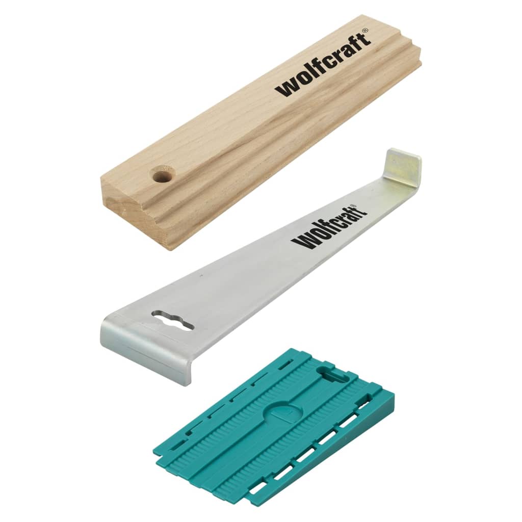 Wolfcraft gereedschapsset | voor het leggen van laminaat- en designvloeren | 1 set - 6975000