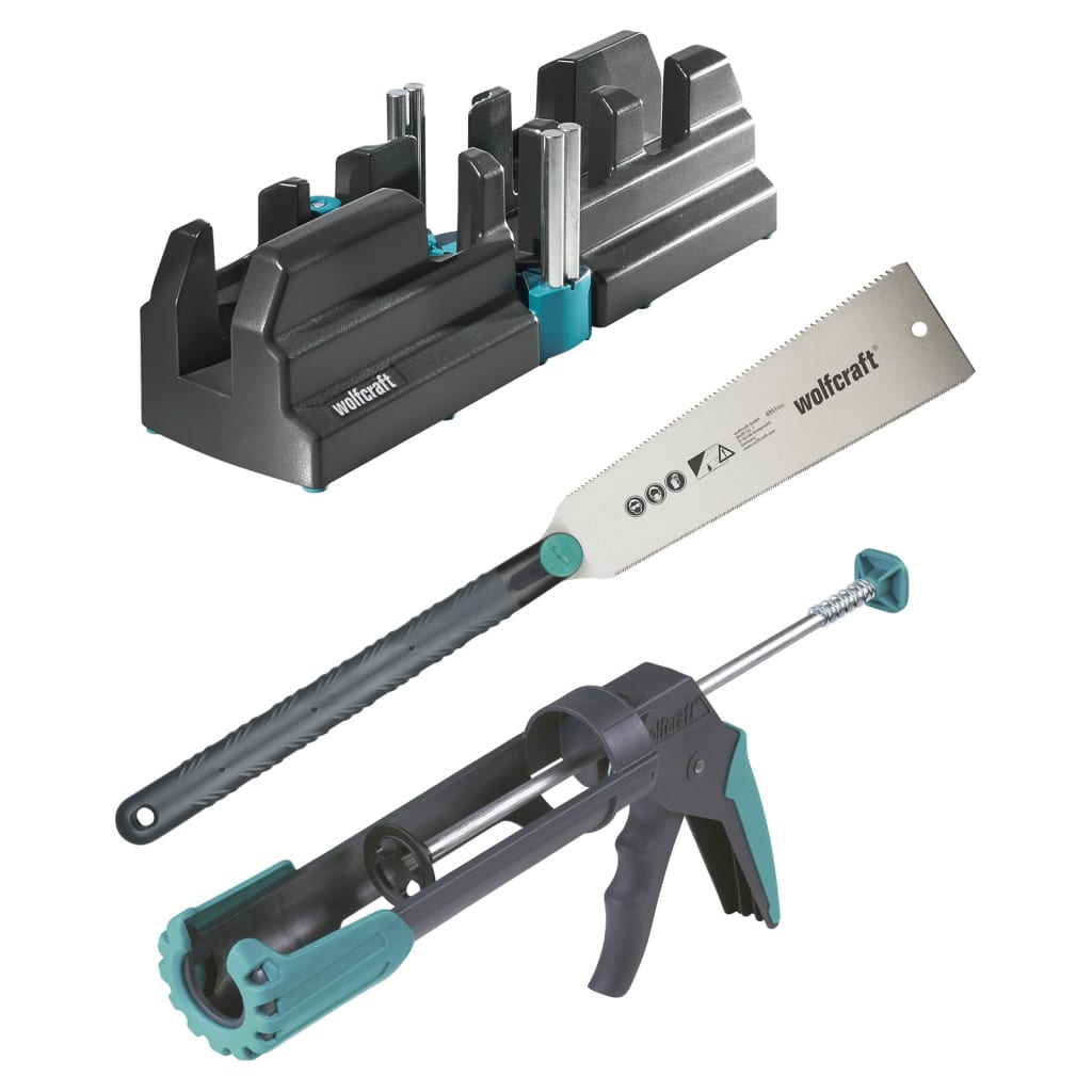 Wolfcraft gereedschapsset | voor het aanbrengen van wandplinten | 1 set - 6977000