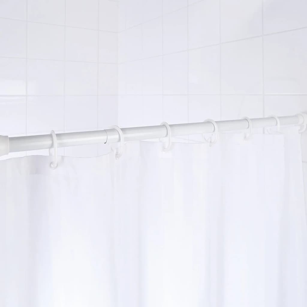 Ridder douchegordijnstang telescopisch 70-115 cm wit 55101