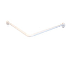 Ridder hoekdouchegordijnstang 80x80x2,5 cm wit