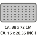 RIDDER RIDDER Badmat anti-slip Plattfuß 72x38 cm grijs 67087
