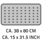 Ridder badmat anti-slip playa 80x38 cm zwart 68310