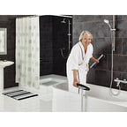 Ridder badkamer handgreep premium 30 cm aluminium chroom zwart