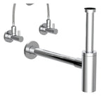 Schutte design wastafel fontein sifon | 5 4 x 32mm | chroom - 98166210 98166210