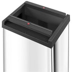 Hailo - Hailo 0840-121 big-box swing l prullenbak 35l zilver/zwart